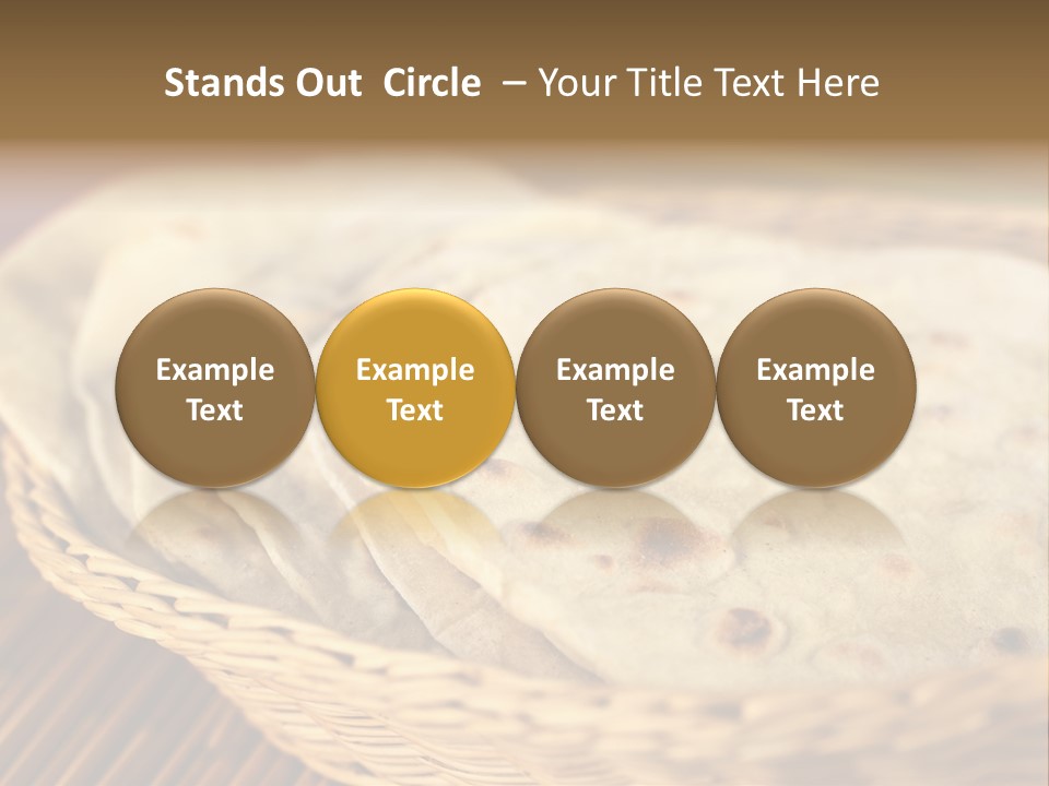 Studio Shot Indian Cuisine Vegetarian PowerPoint Template