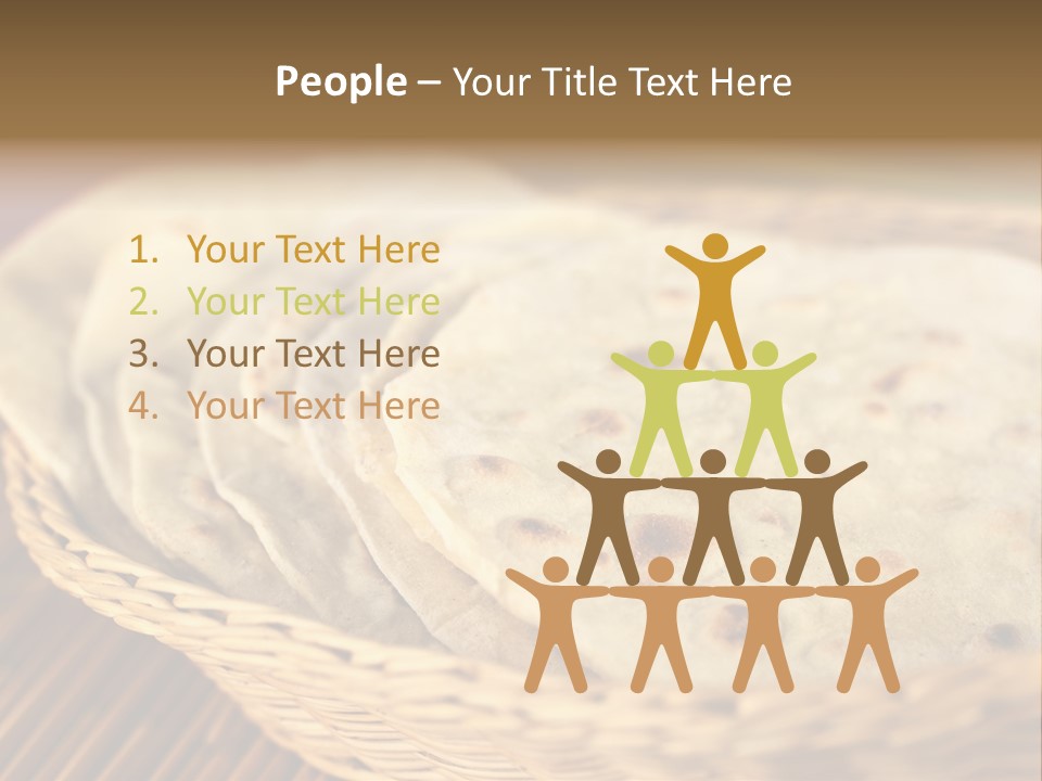 Studio Shot Indian Cuisine Vegetarian PowerPoint Template