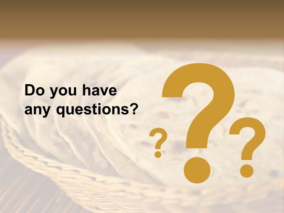 Studio Shot Indian Cuisine Vegetarian PowerPoint Template