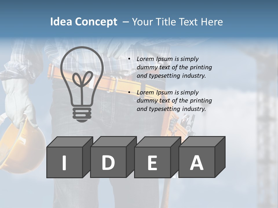 Yellow Job Power PowerPoint Template