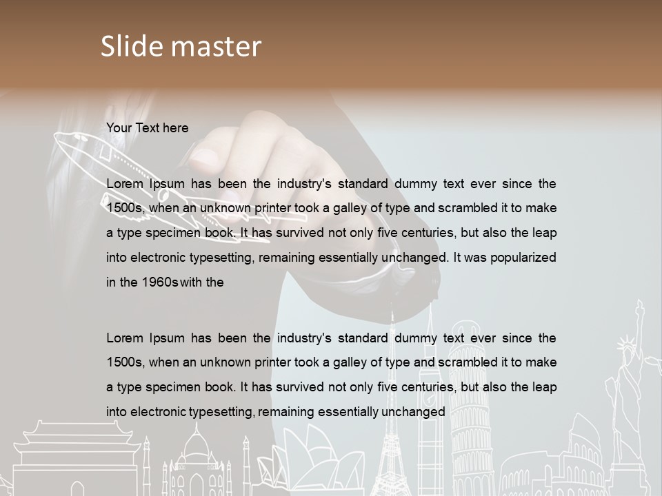 Earth Global Businessman PowerPoint Template