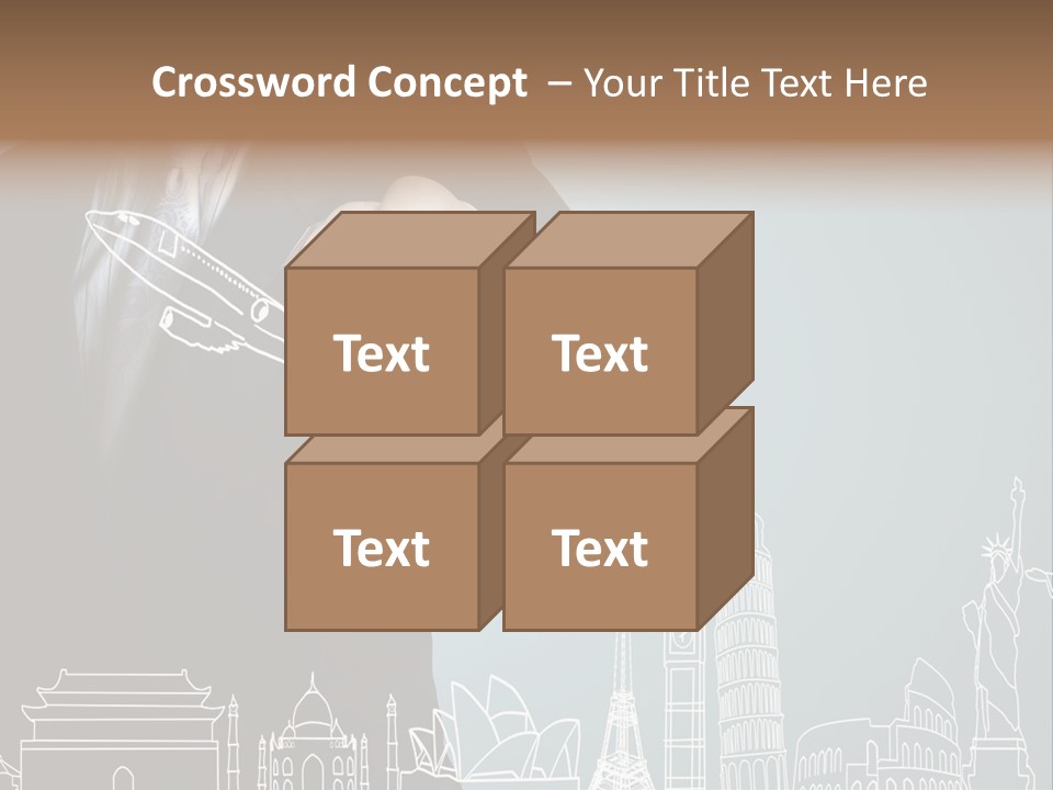 Earth Global Businessman PowerPoint Template