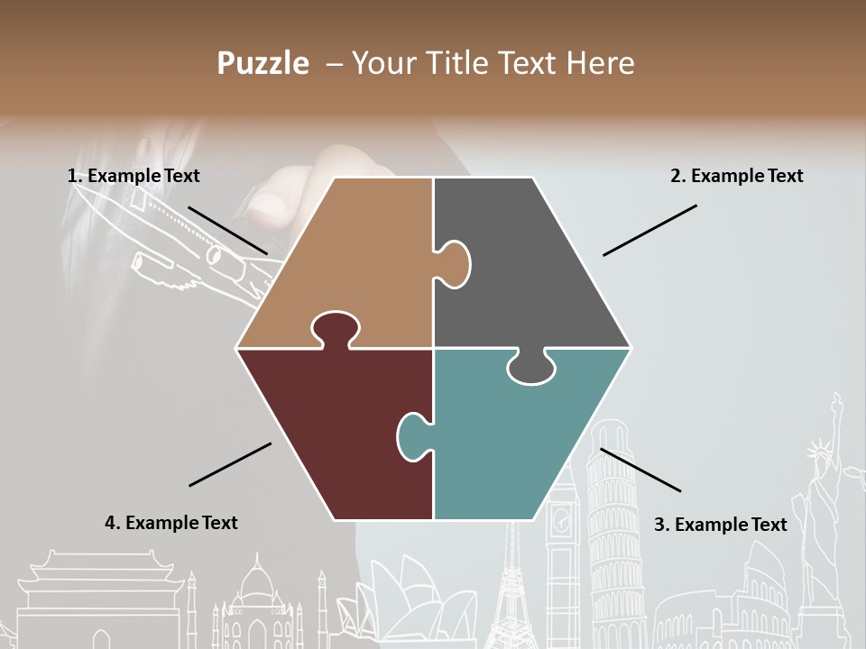Earth Global Businessman PowerPoint Template