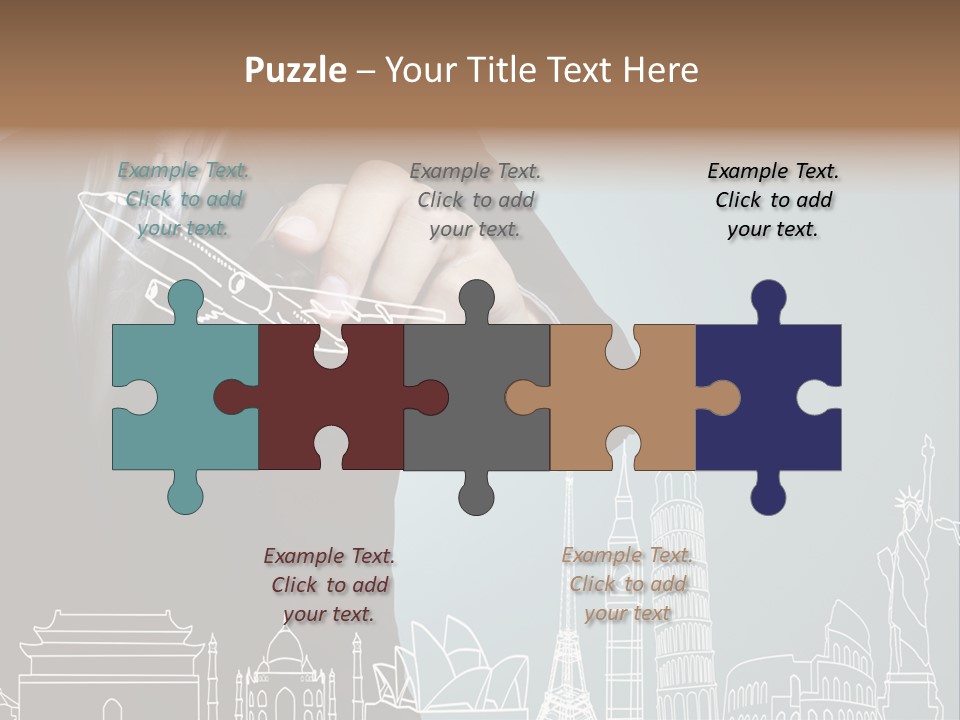 Earth Global Businessman PowerPoint Template