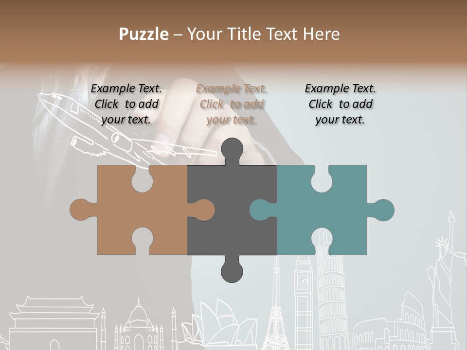 Earth Global Businessman PowerPoint Template