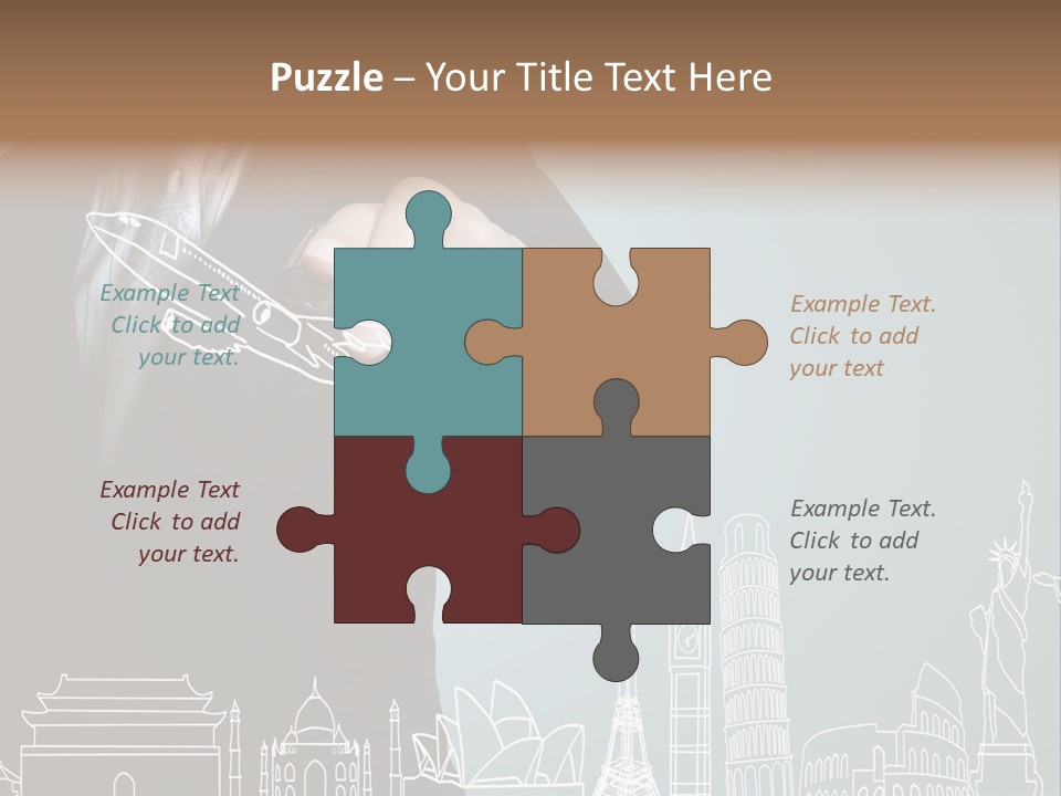 Earth Global Businessman PowerPoint Template