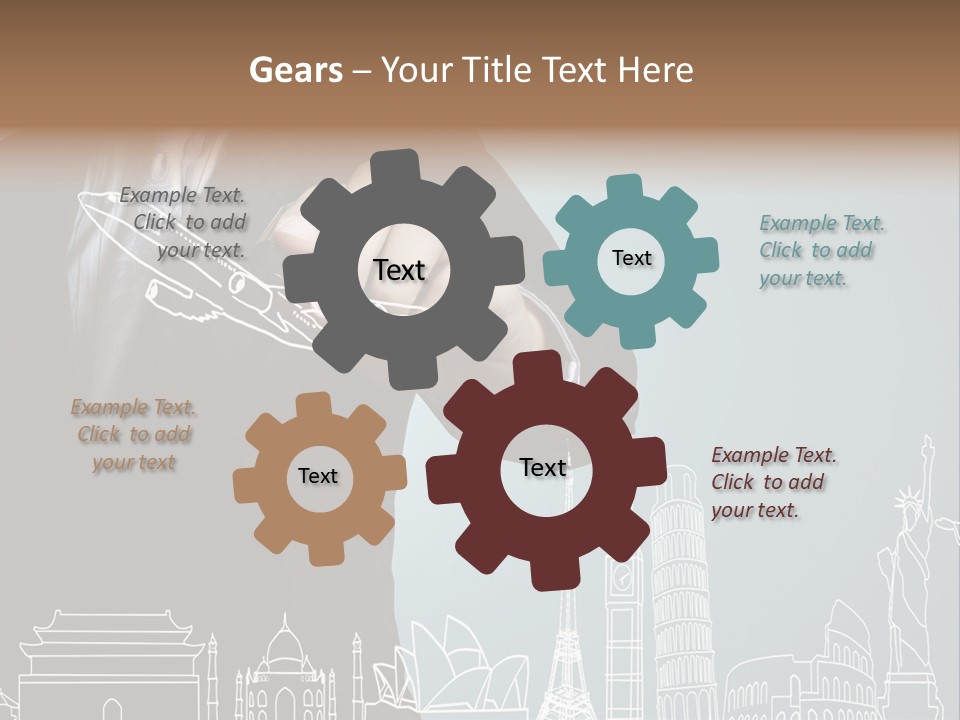 Earth Global Businessman PowerPoint Template