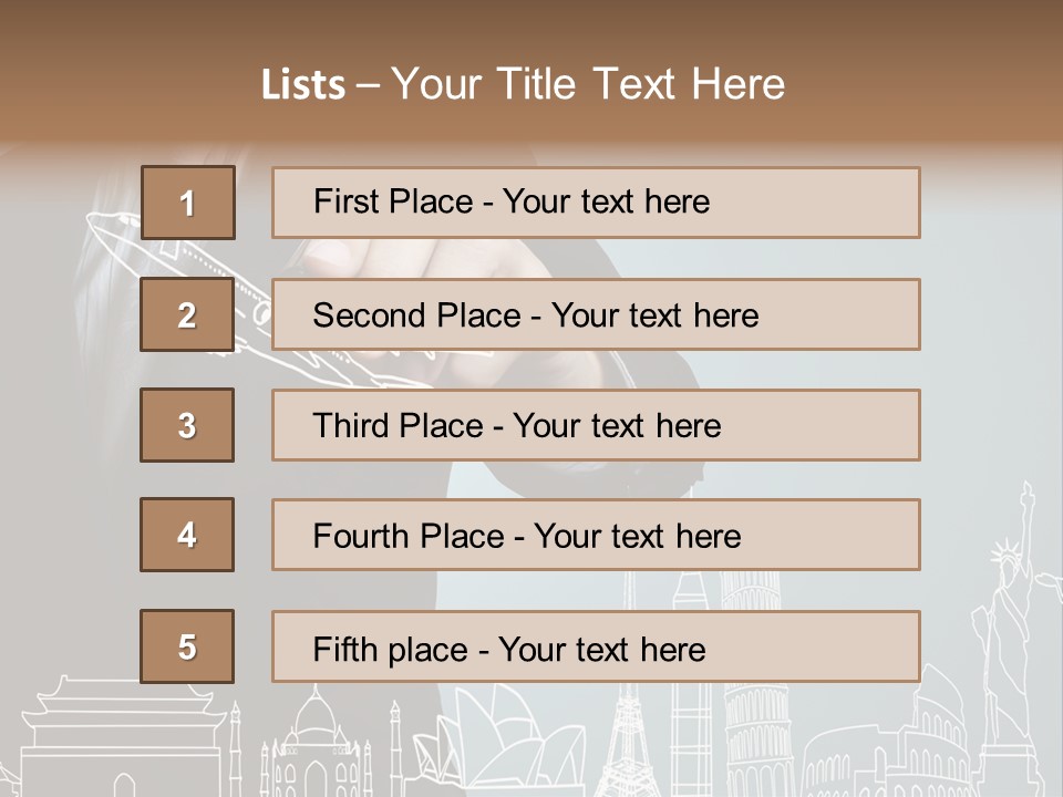 Earth Global Businessman PowerPoint Template