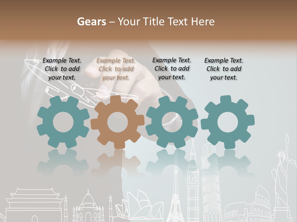 Earth Global Businessman PowerPoint Template