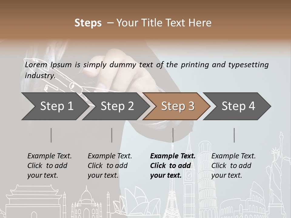 Earth Global Businessman PowerPoint Template