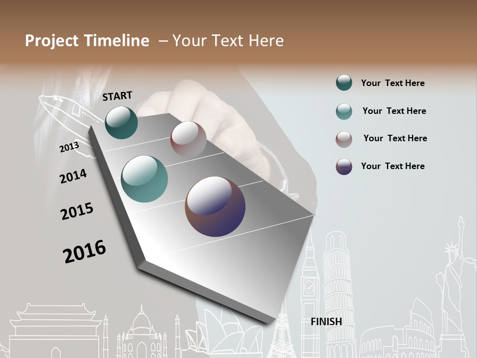 Earth Global Businessman PowerPoint Template