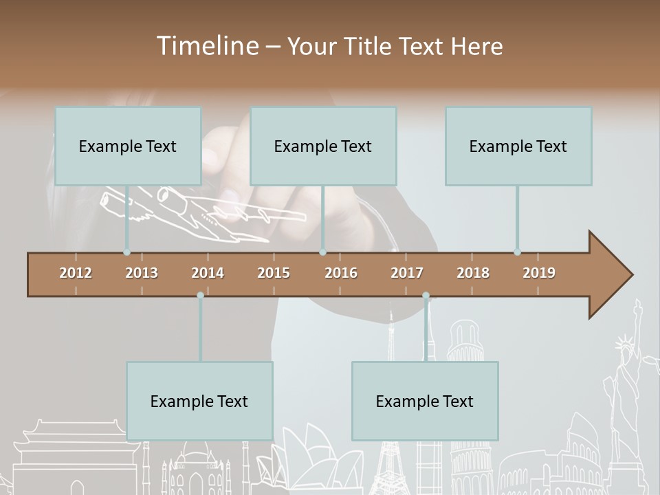 Earth Global Businessman PowerPoint Template