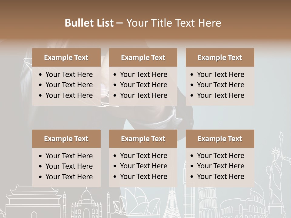 Earth Global Businessman PowerPoint Template