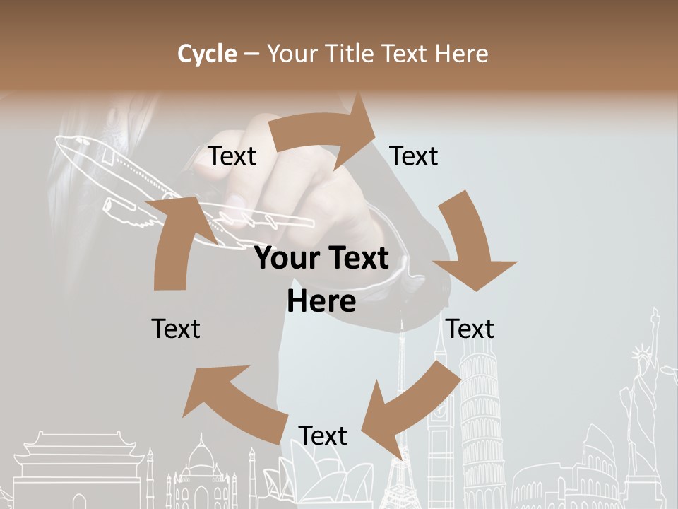 Earth Global Businessman PowerPoint Template