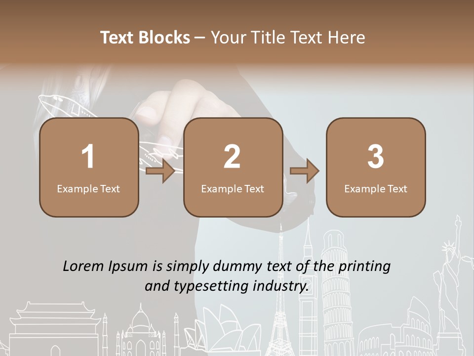 Earth Global Businessman PowerPoint Template