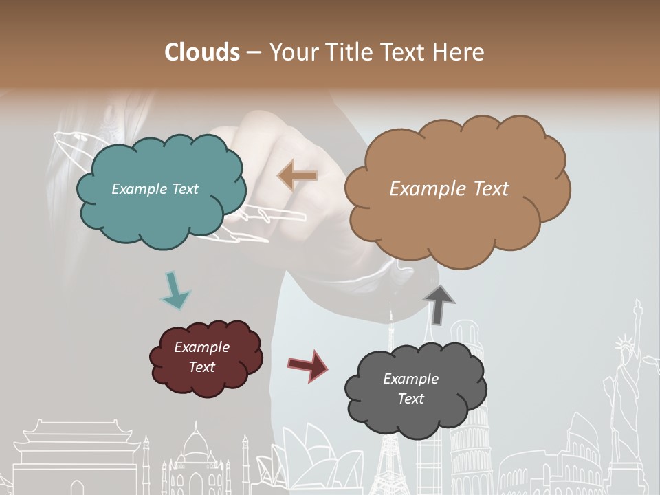Earth Global Businessman PowerPoint Template