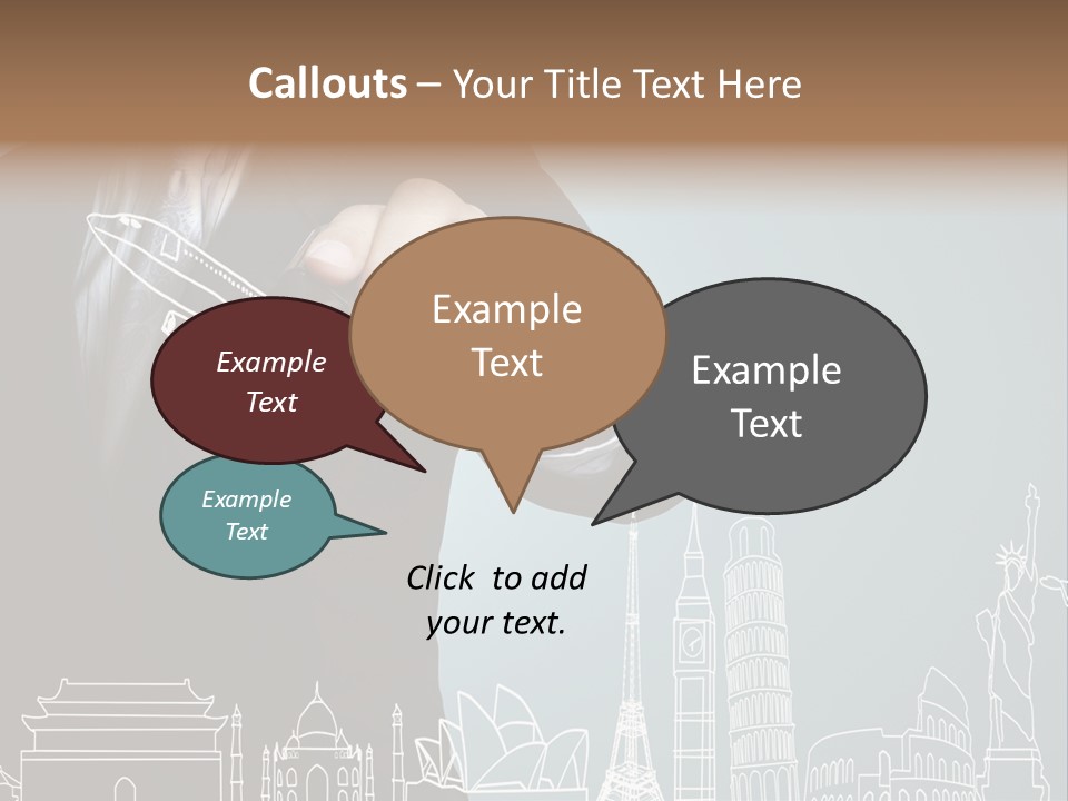Earth Global Businessman PowerPoint Template