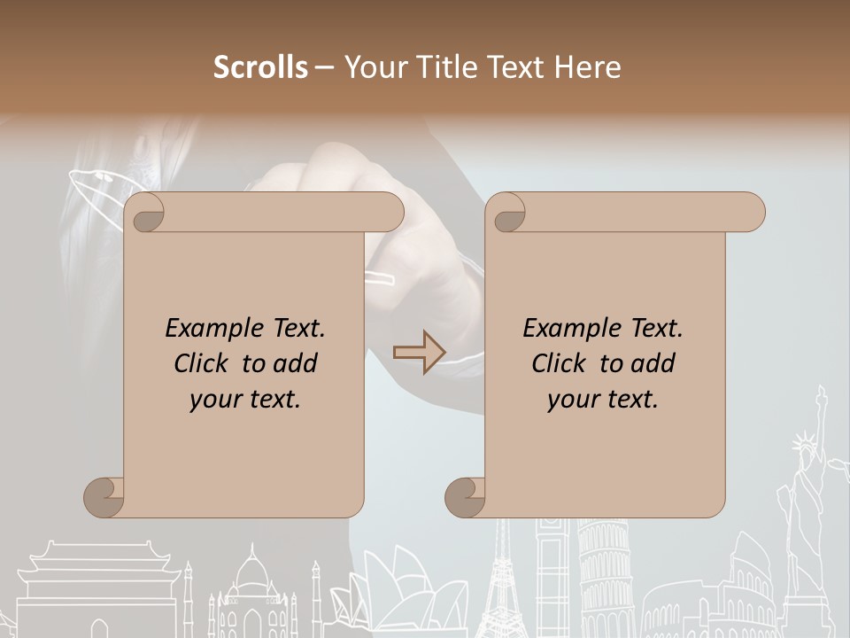 Earth Global Businessman PowerPoint Template