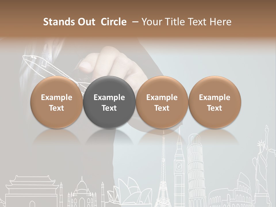 Earth Global Businessman PowerPoint Template