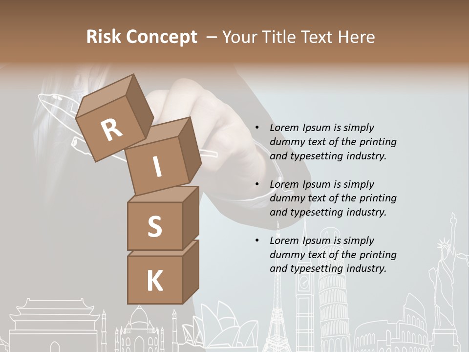 Earth Global Businessman PowerPoint Template