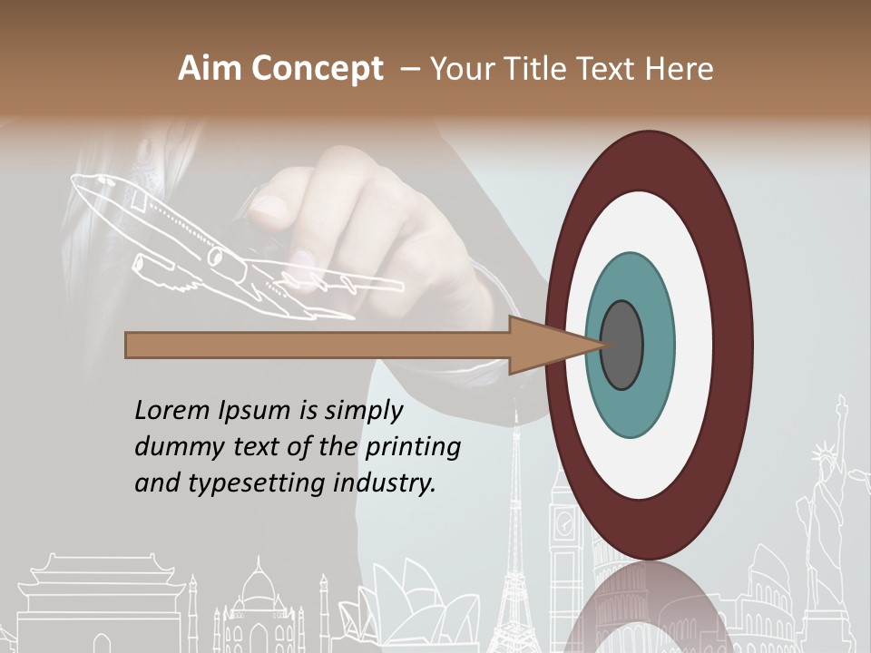 Earth Global Businessman PowerPoint Template