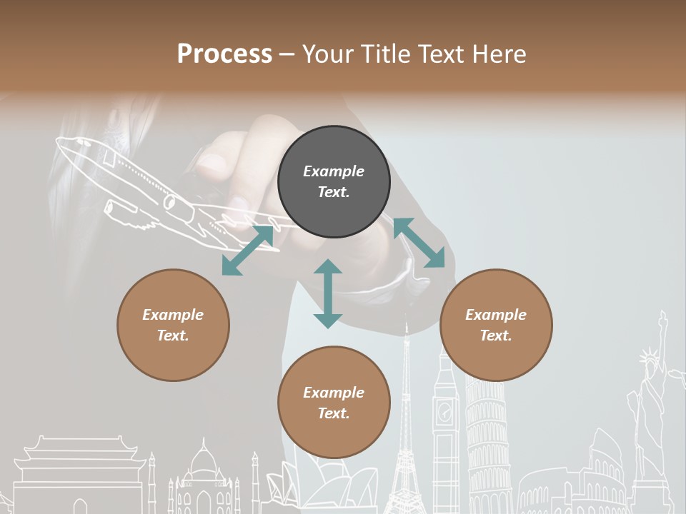 Earth Global Businessman PowerPoint Template