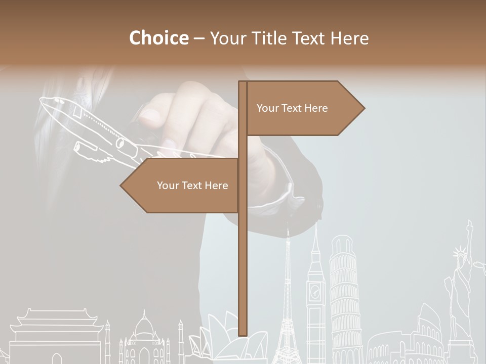 Earth Global Businessman PowerPoint Template