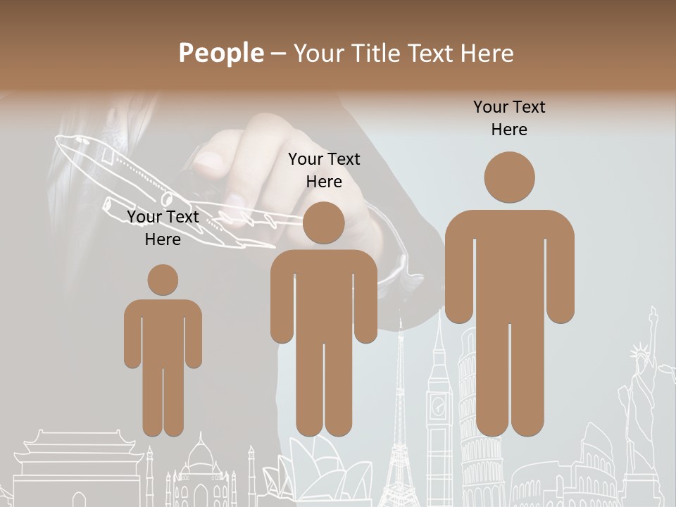 Earth Global Businessman PowerPoint Template