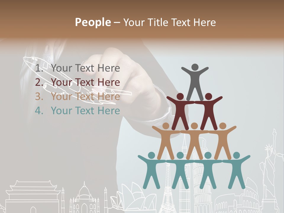 Earth Global Businessman PowerPoint Template