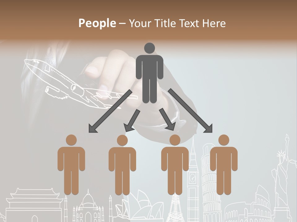 Earth Global Businessman PowerPoint Template