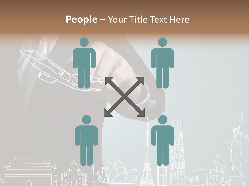 Earth Global Businessman PowerPoint Template