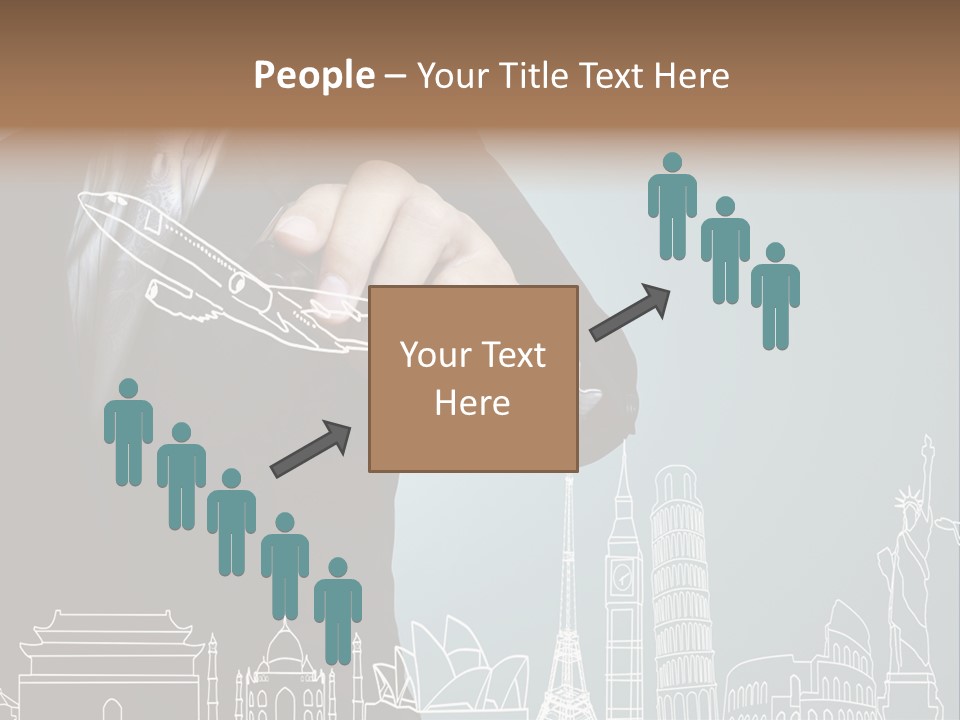 Earth Global Businessman PowerPoint Template