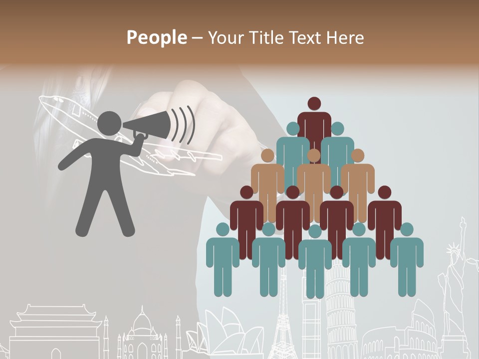 Earth Global Businessman PowerPoint Template