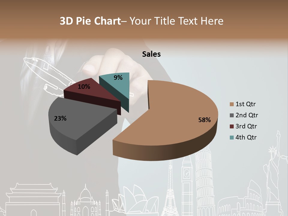 Earth Global Businessman PowerPoint Template