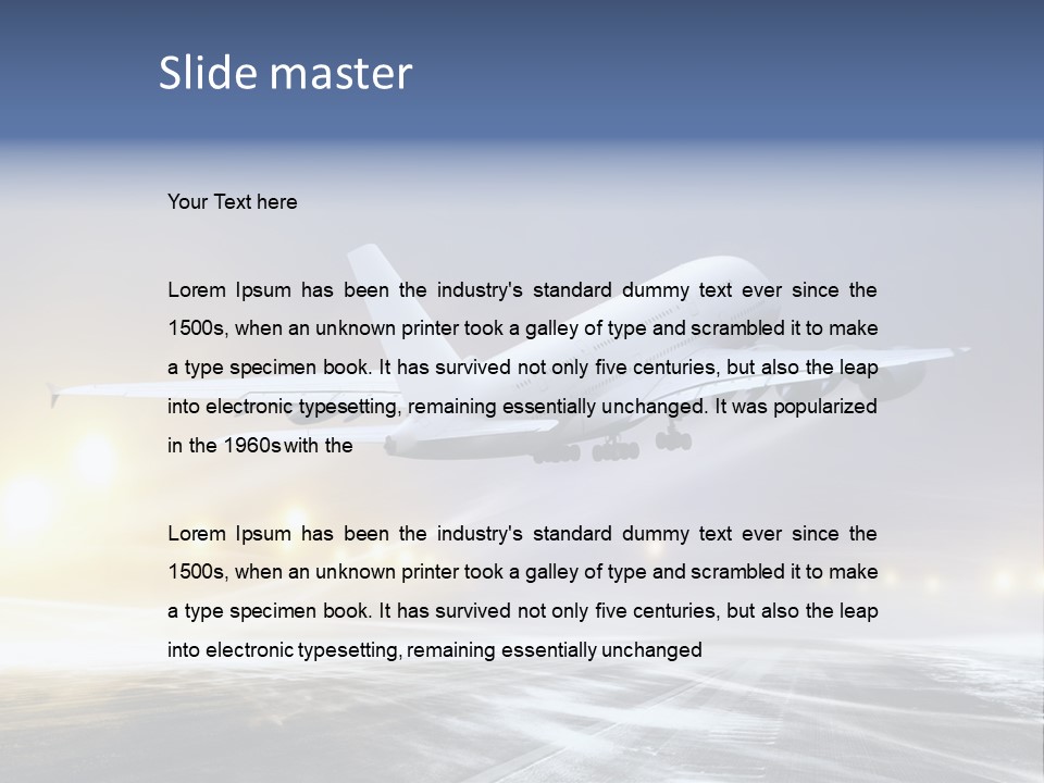 Departure Travel Transportation PowerPoint Template