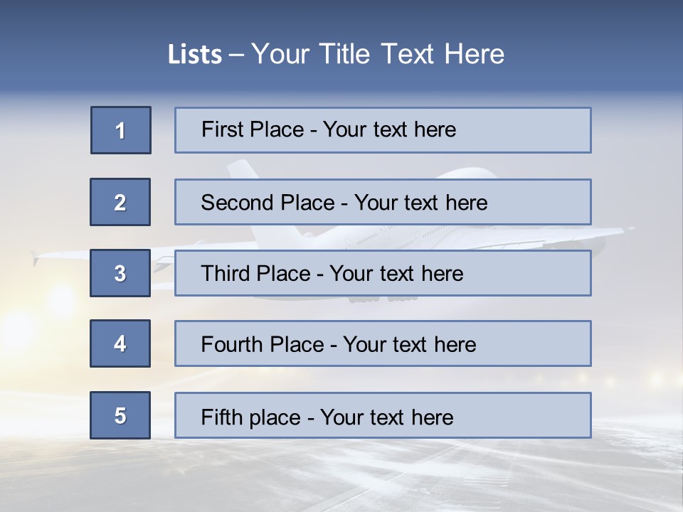 Departure Travel Transportation PowerPoint Template