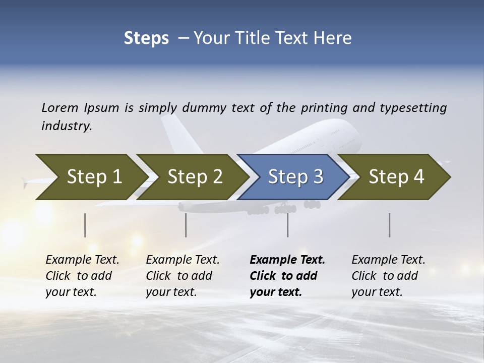 Departure Travel Transportation PowerPoint Template