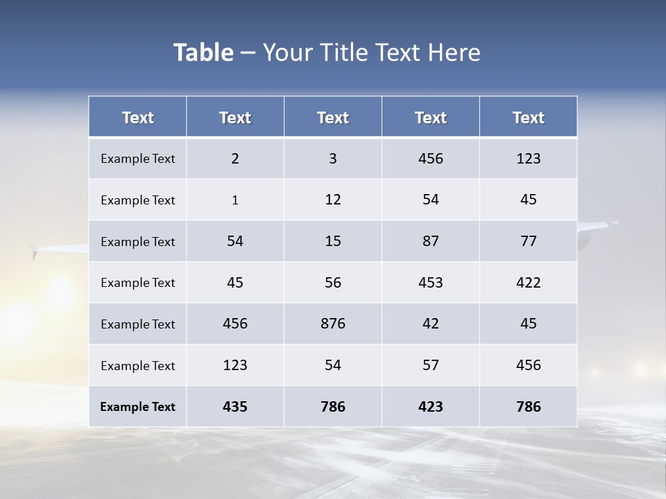 Departure Travel Transportation PowerPoint Template