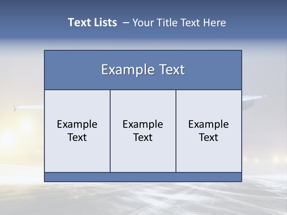 Departure Travel Transportation PowerPoint Template