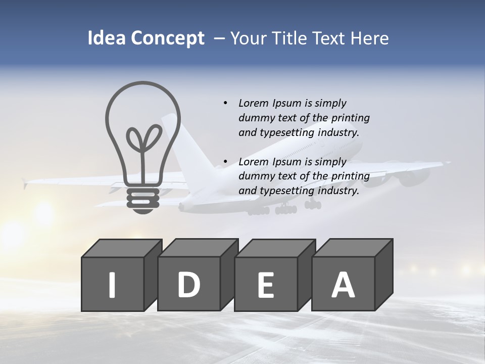 Departure Travel Transportation PowerPoint Template