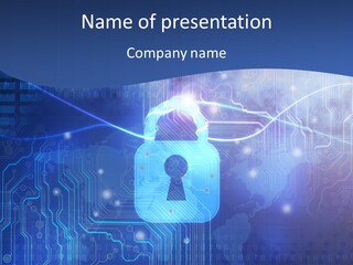 Security System Cyberspace Internet PowerPoint Template