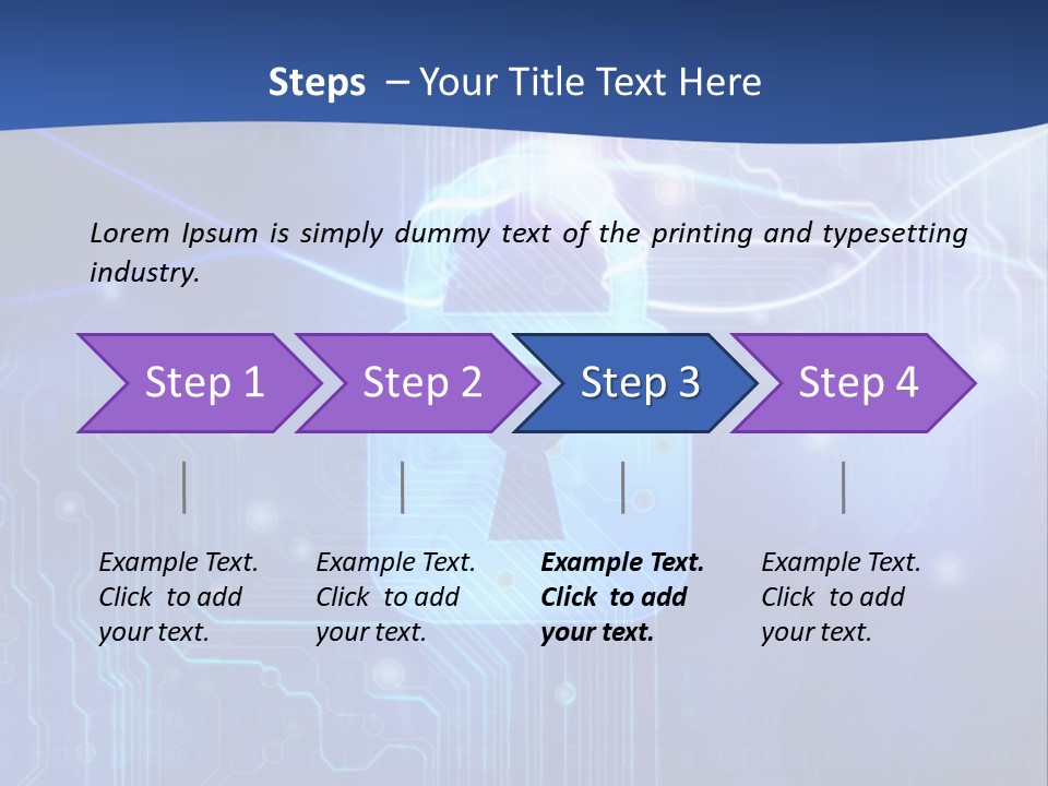 Security System Cyberspace Internet PowerPoint Template