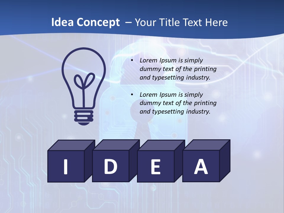 Security System Cyberspace Internet PowerPoint Template