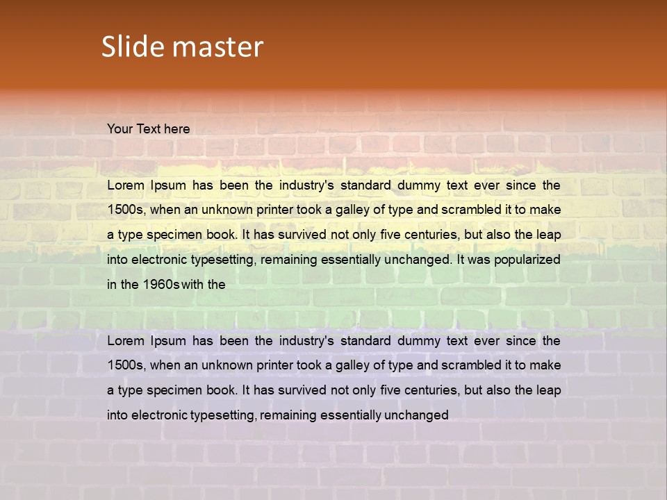 Tile Pattern Weathered PowerPoint Template