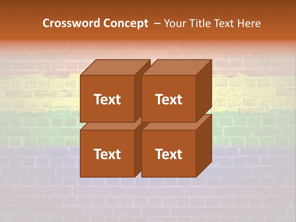 Tile Pattern Weathered PowerPoint Template