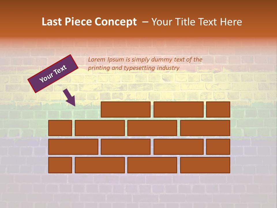 Tile Pattern Weathered PowerPoint Template