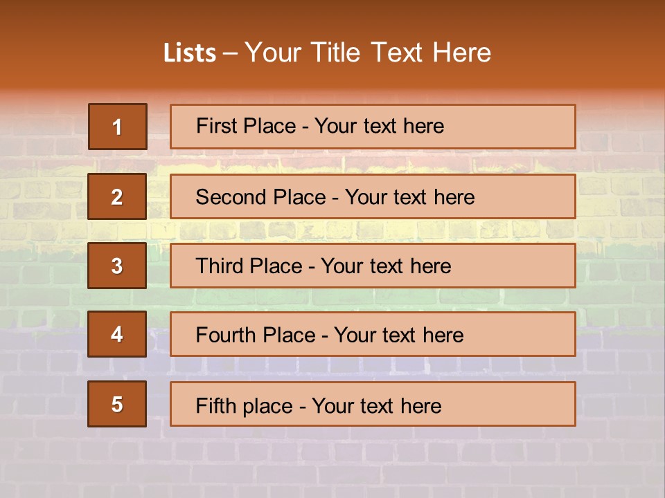Tile Pattern Weathered PowerPoint Template