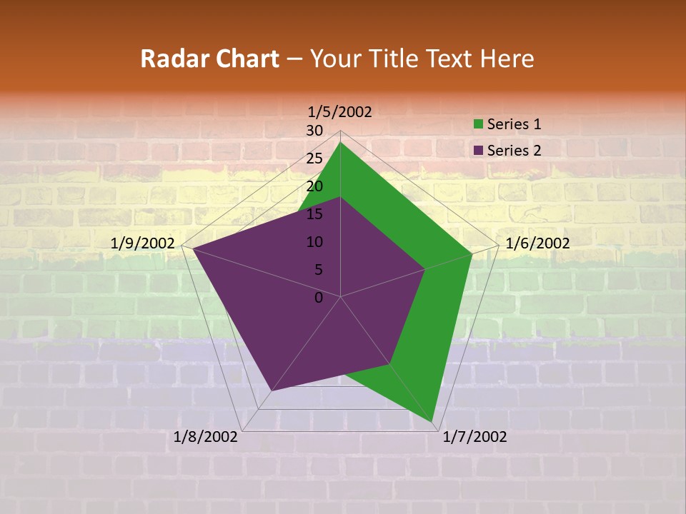 Tile Pattern Weathered PowerPoint Template