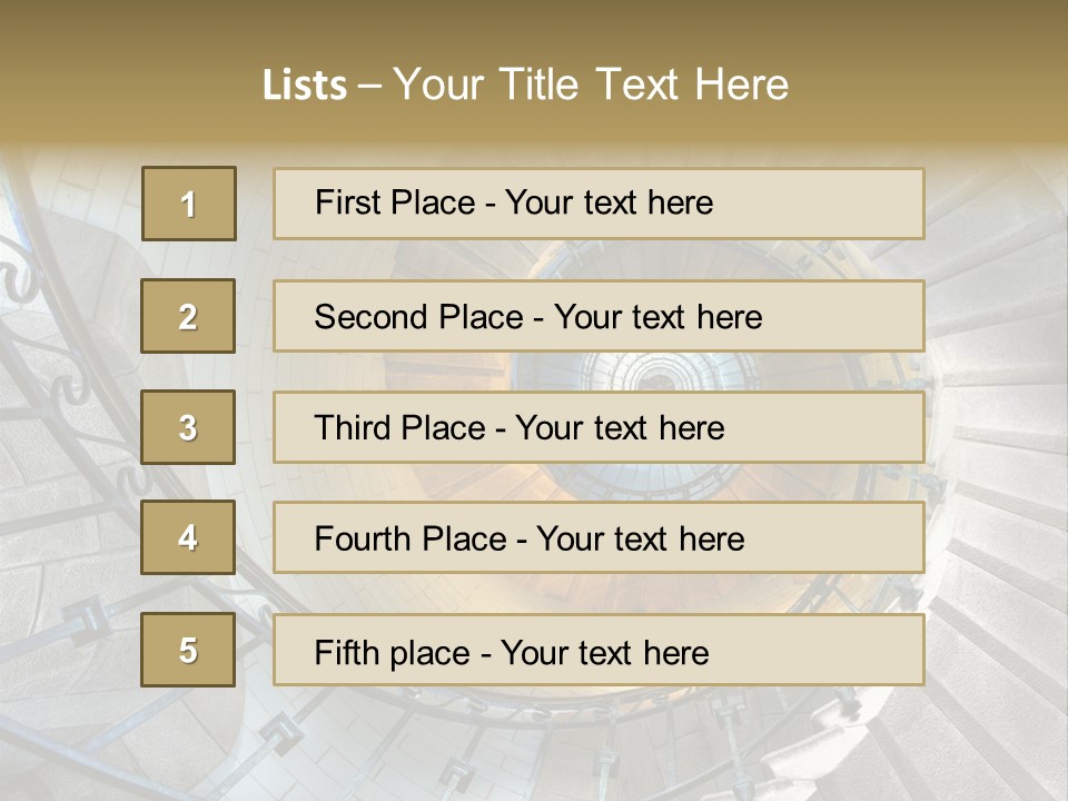 Design Stairway To Heaven France PowerPoint Template