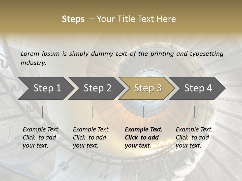 Design Stairway To Heaven France PowerPoint Template